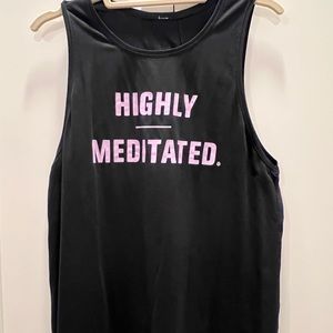 Lululemon Muscle Love Tank (Highly Meditated) Black Size 6 NEW